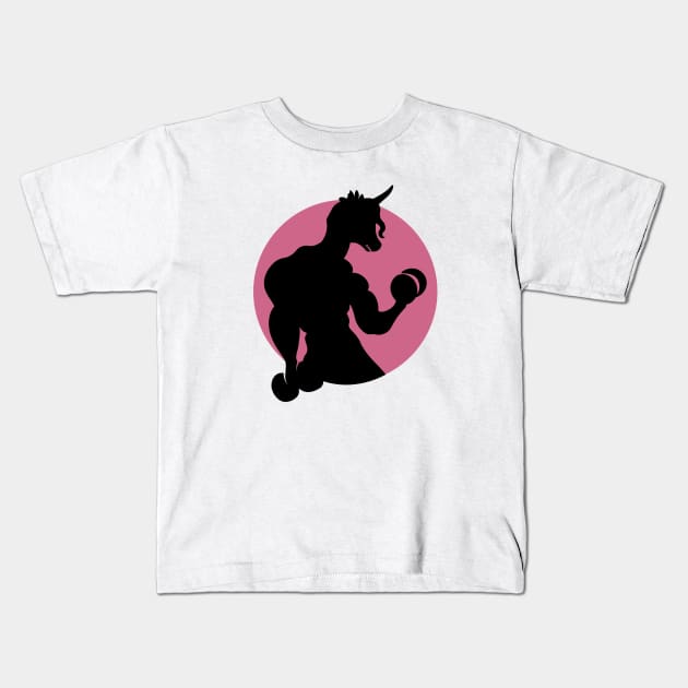 I'm A batter Gym Unicorn Kids T-Shirt by Selva_design14